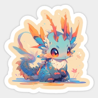 Brightful little dragon Sticker